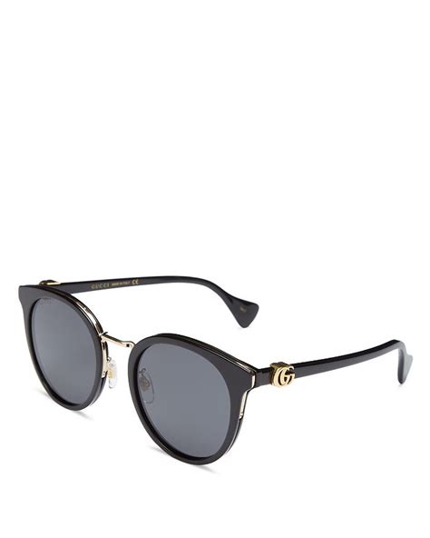 gucci 55mm round sunglasses|gucci eyewear square frame sunglasses.